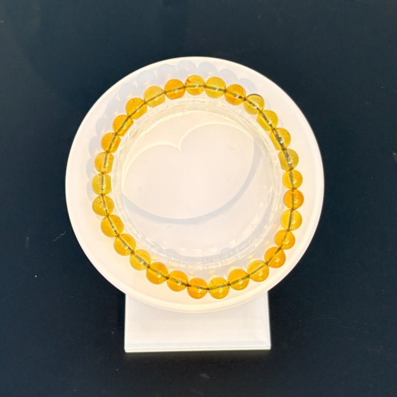 Blue amber bracelet