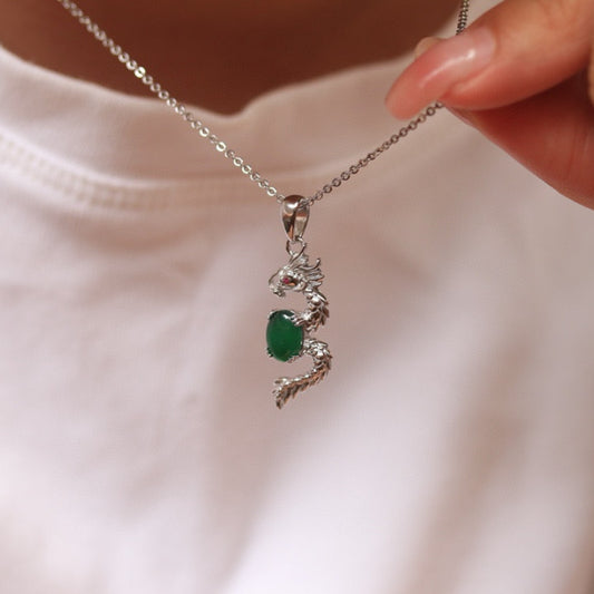 Natural Jadeite 6×8mm Pendant