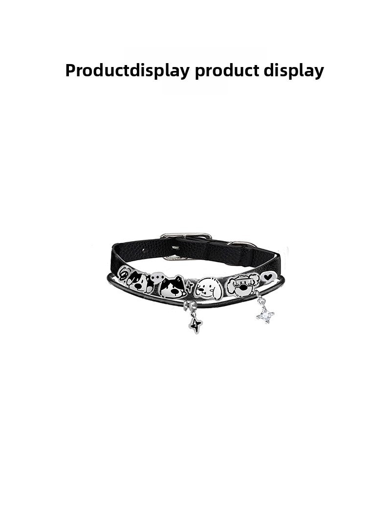 Cute puppy leather bracelet