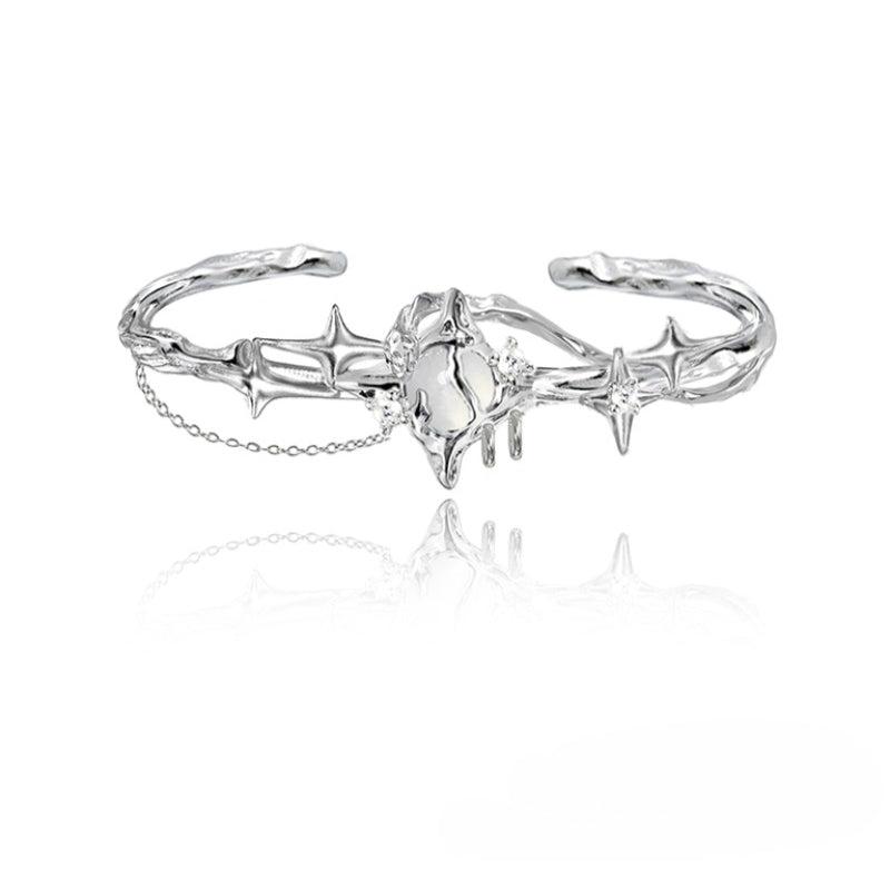 Starburst moonstone bracelet