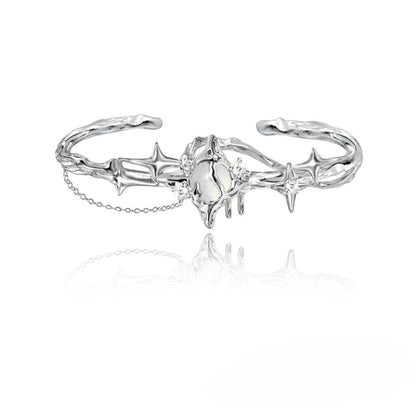 Starburst moonstone bracelet