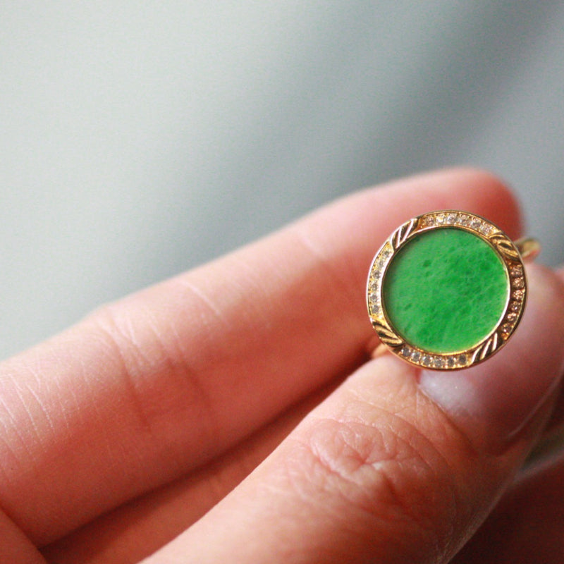 Natural Jadeite Ring