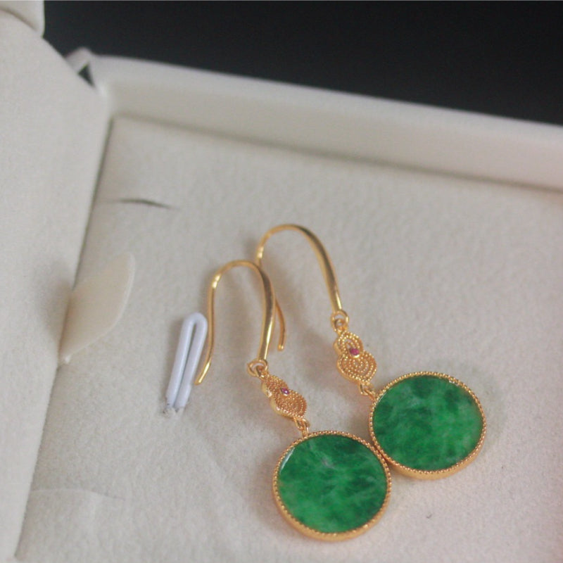 Natural Jadeite Earrings
