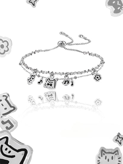 Cat Cat Symphony Pendant Bracelet