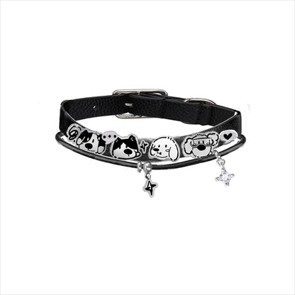 Happy puppy leather bracelet