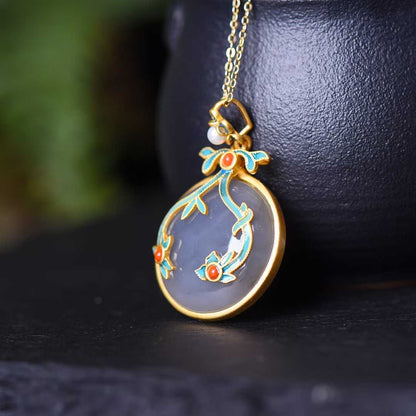 Premium ancient craft Hetian nephrite jewelry with luxurious thick matte gold