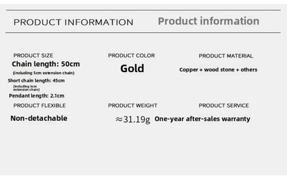 Tiger's eye layered necklace