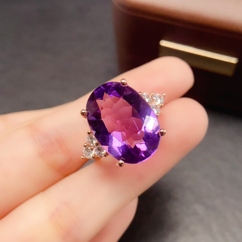 Natural Amethyst Ring