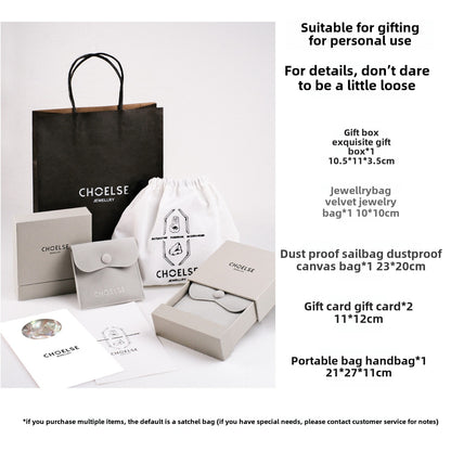 White light golden leaf necklace