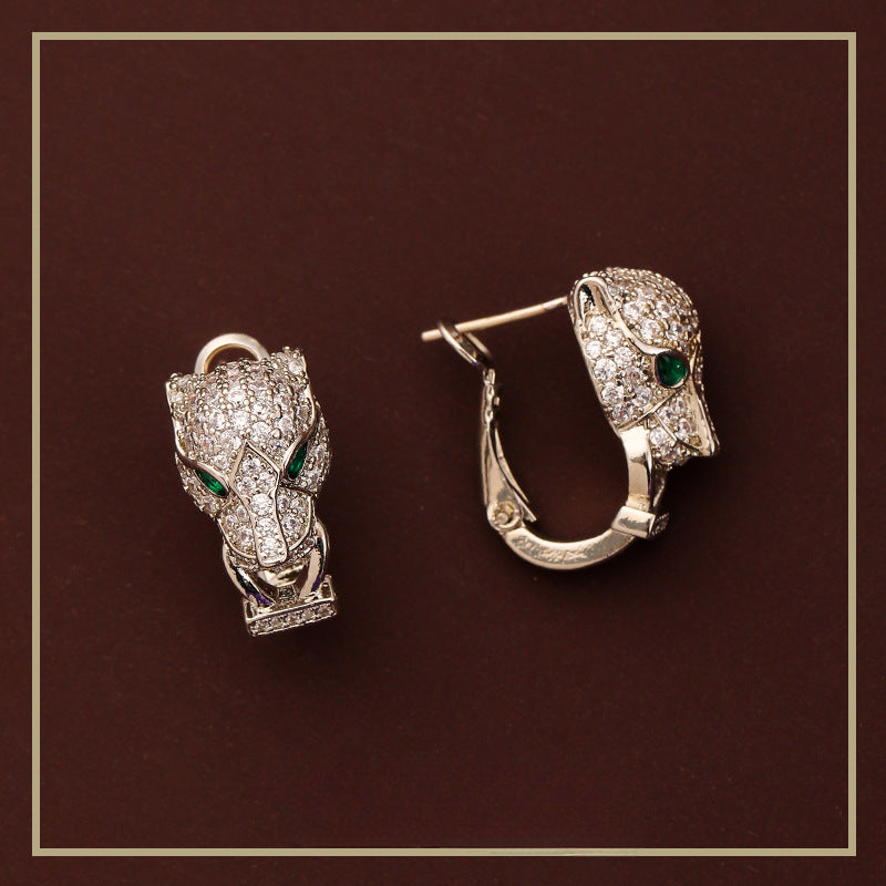 High-grade exquisite zircon animal earrings - jewelryweilin
