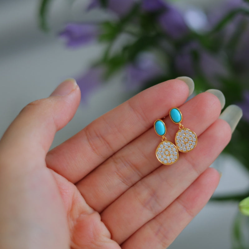 Natural Turquoise Earrings