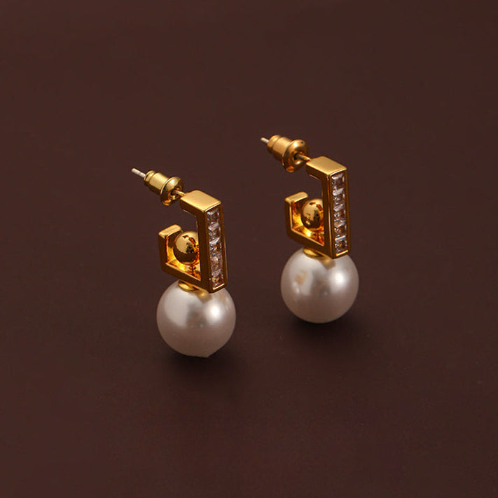 High-end exquisite pearl earrings - jewelryweilin