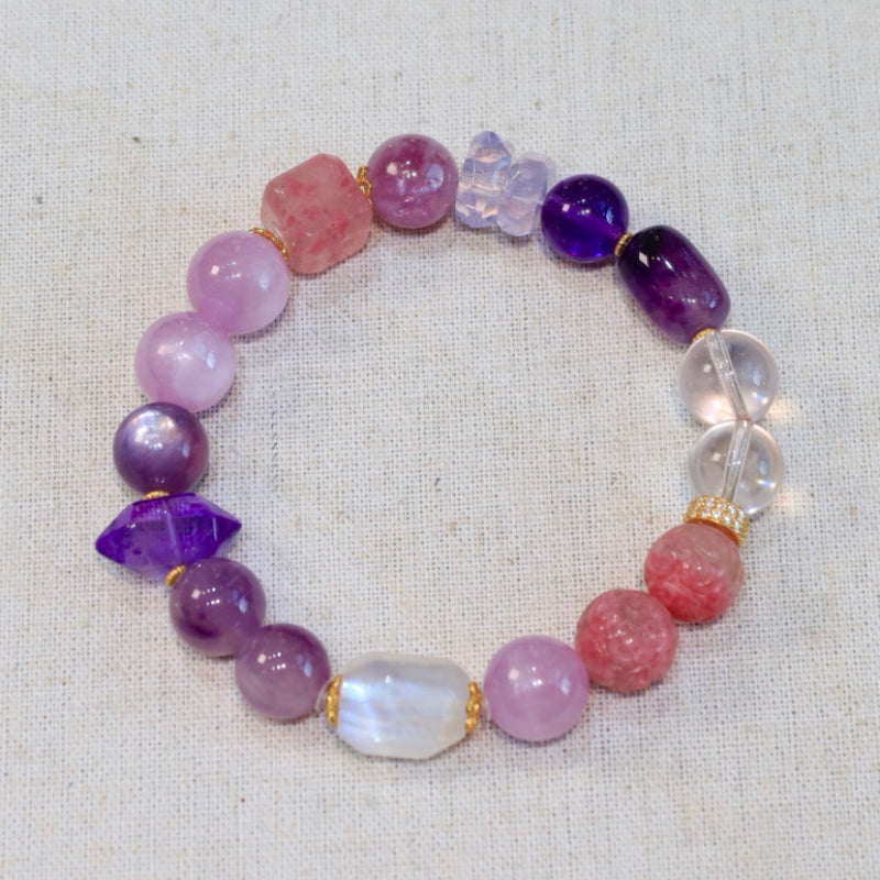 Natural Purple Multi-Treasure Bracelet