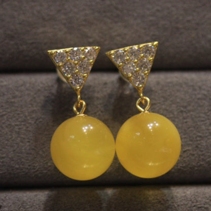 Natural Amber Earrings