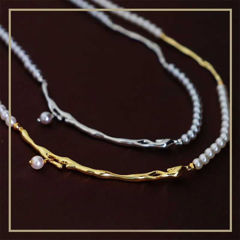 High-end elegant vintage pearl beaded necklace - jewelryweilin