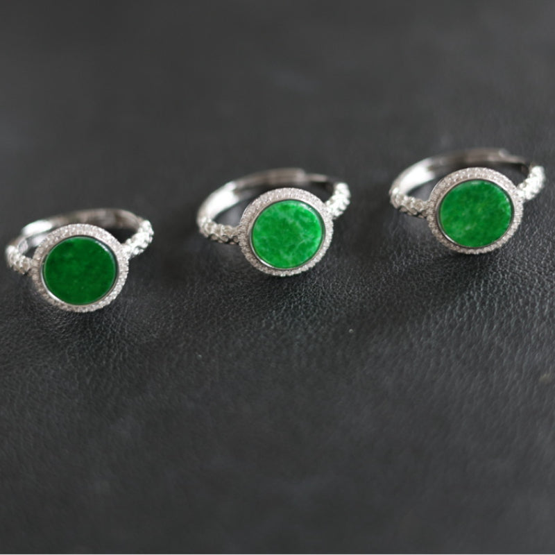 Natural Burmese Jadeite Ring