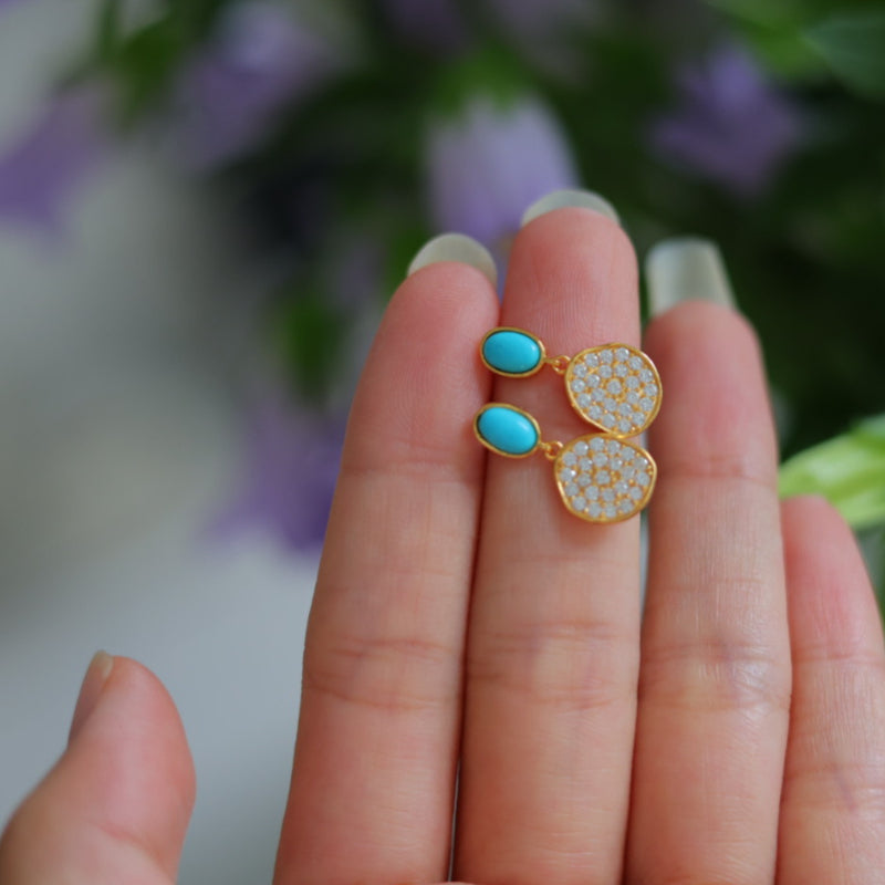 Natural Turquoise Earrings