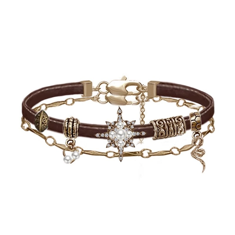 Star rays stacking bracelets