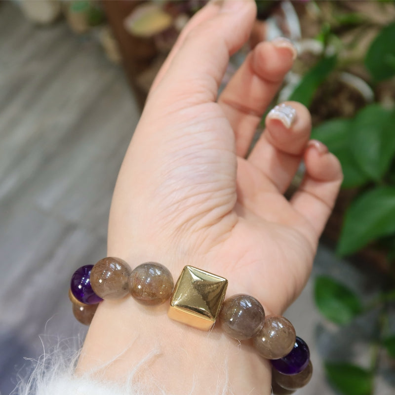 Natural Aurora Single Strand Bracelet