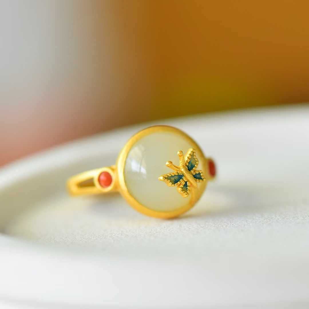 S925 silver inlaid Hetian jade tassel jewelry showcasing traditional Chinese auspicious symbolism