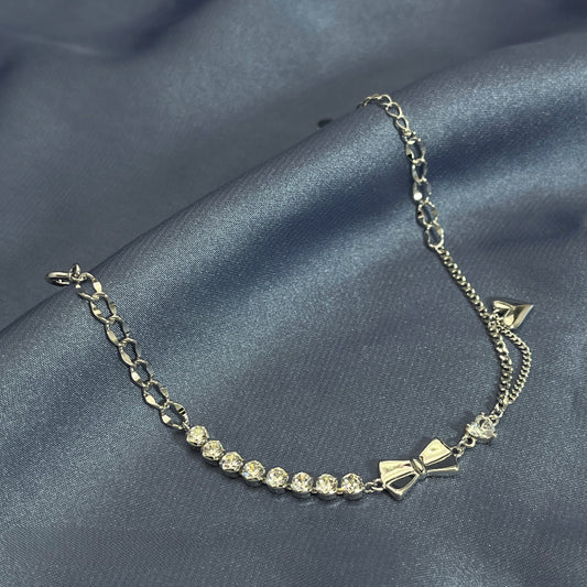 سوار من الفضة الإسترلينية مرصع بأحجار الزركون الفاخرة 