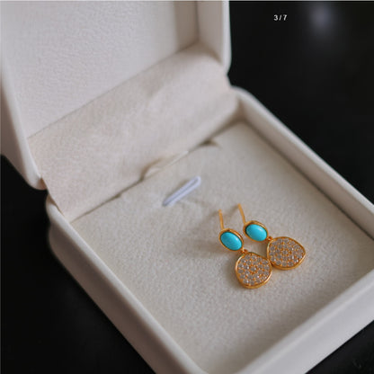 Natural Turquoise Earrings