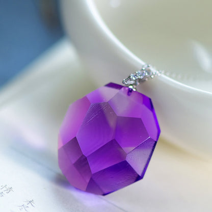 Brazilian Natural Amethyst Freeform Pendant