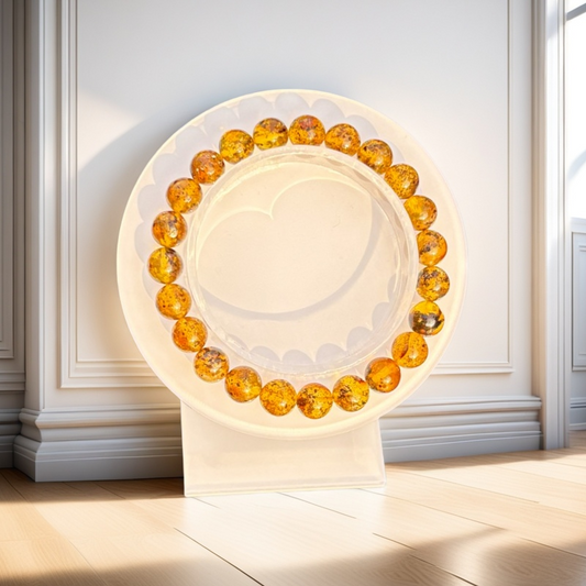 Spiritual herb amber bracelet