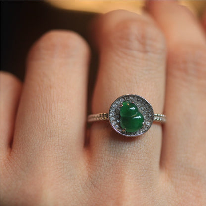Natural Jadeite Gourd Ring