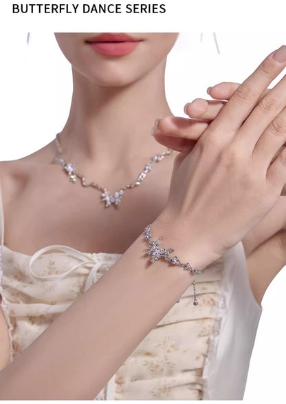 Liquid butterfly bracelet with hollow out