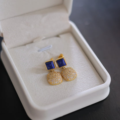 Natural Lapis Lazuli Earrings