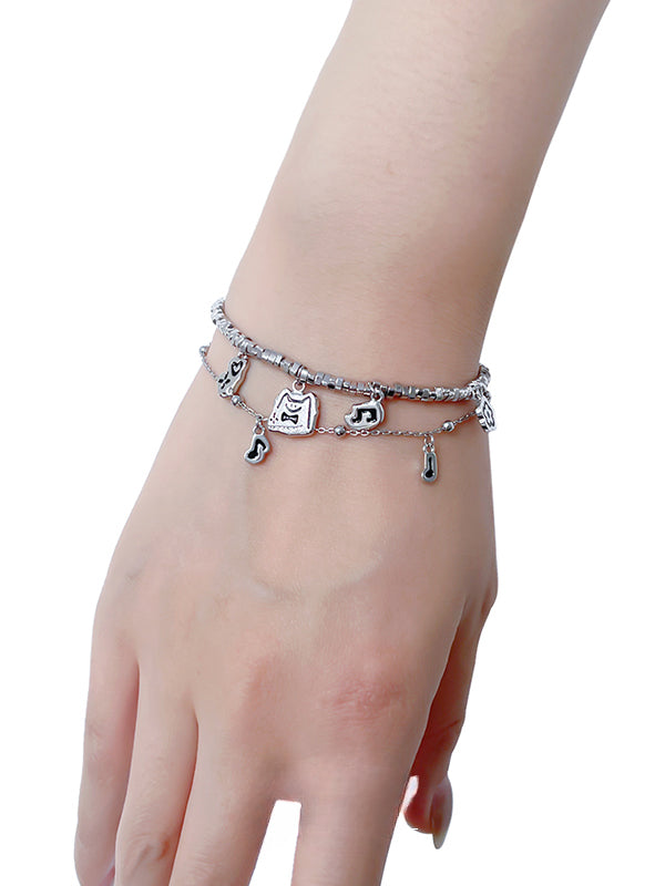Cat Cat Symphony Pendant Bracelet