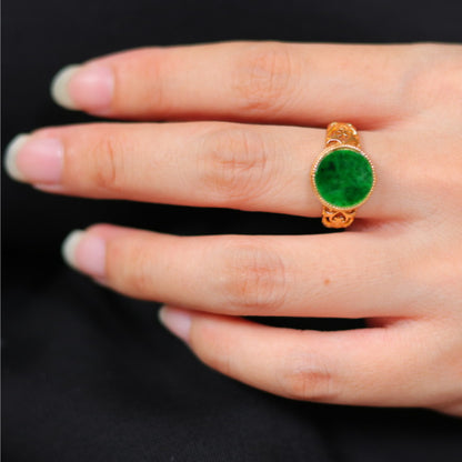 Natural Burmese Jadeite Ring