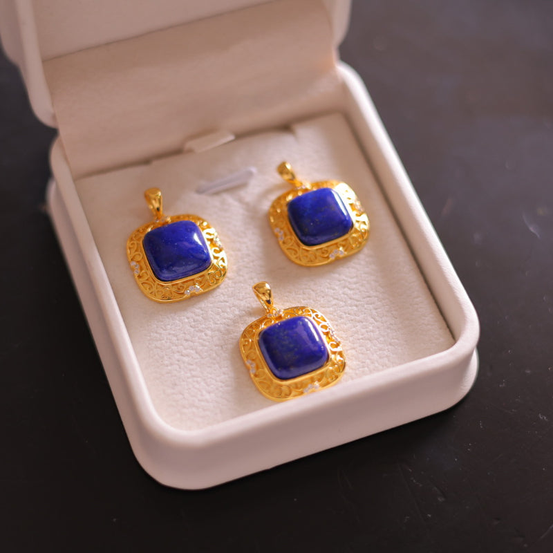 Natural Lapis Lazuli Imperial Court Style Pendant