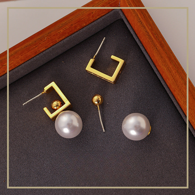 High-end exquisite pearl earrings - jewelryweilin