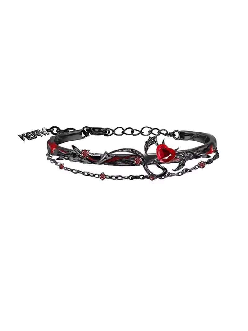 Red heart bracelet