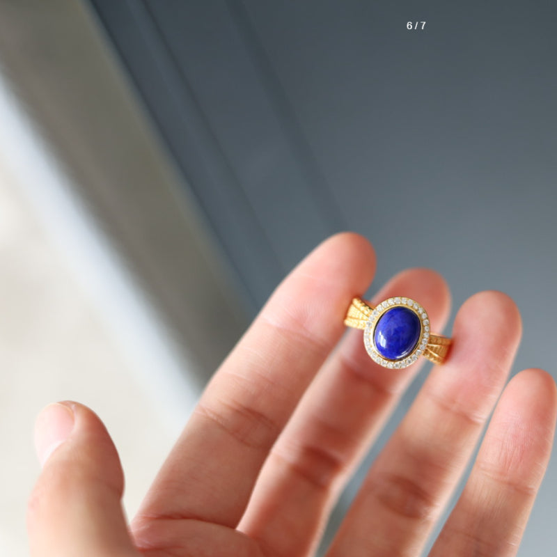 Natural Lapis Lazuli Ring