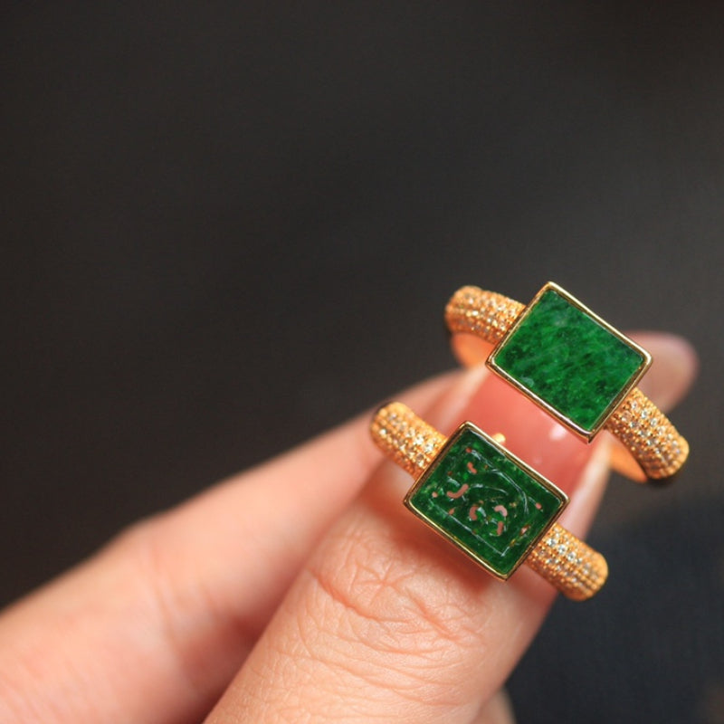 Natural Jadeite Ring