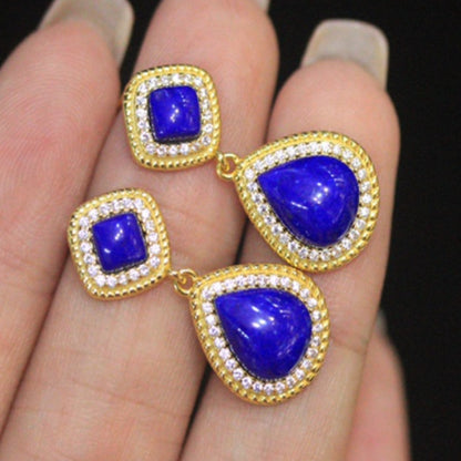 Natural Lapis Lazuli Earrings
