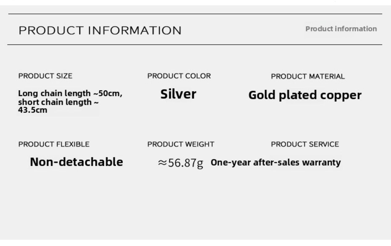 Green double-layer snake necklace