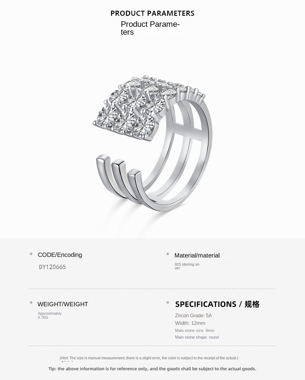 Fashionable and personalized spiral full diamond ring - jewelryweilin