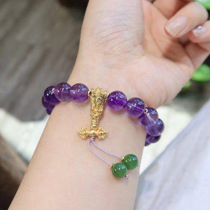 Natural Uruguayan Amethyst Bracelet