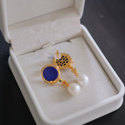 Natural Lapis Lazuli Earrings