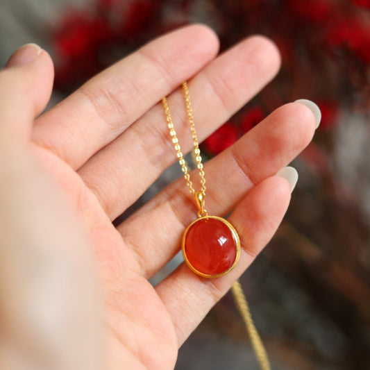 Baoshan Ice-Grade Nanhong Pendant