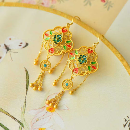 925 silver Hetian nephrite Flourishing Blossoms jewelry set - complete collection