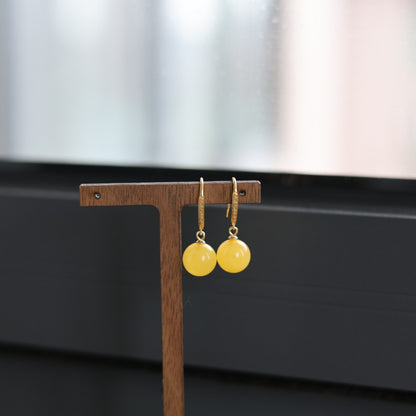 10–11mmNatural Beeswax Earrings