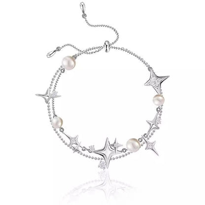 Star-attraction pearl bracelet