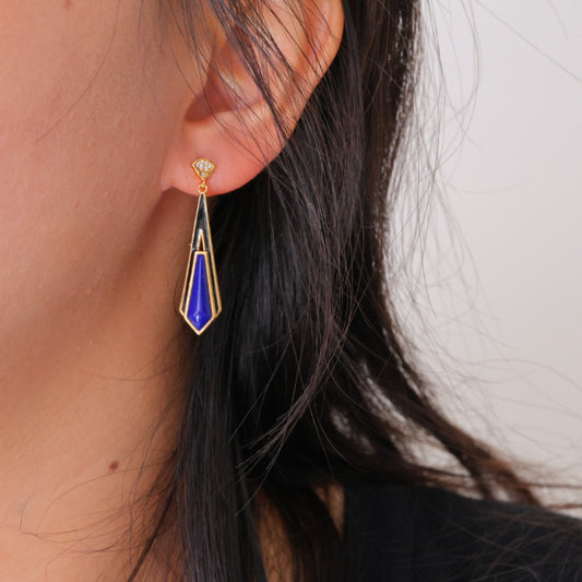 Natural Lapis Lazuli Earrings
