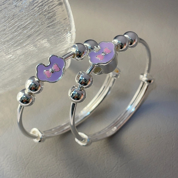 China Colorful Amulet Bow Children's Bracelet - jewelryweilin