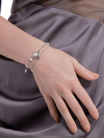 Irregular pearl bracelet